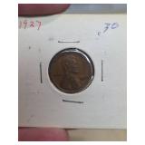 1927 Lincoln Wheat penny