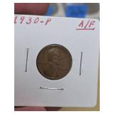 1930-P Lincoln Wheat penny