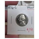 1976-S Jefferson Proof nickle