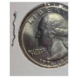 1976D MS65 Washington Bicentennial Proof quarter