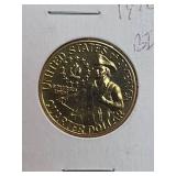 1976 Washington Bicentennial rare Gold plated quarter