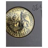 1976 Washington Bicentennial rare Gold plated quarter