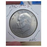 1976-D Eisenhower Bicentennial half dollar