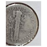 1923-S Mercury silver dime