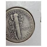 1931 Mercury silver dime