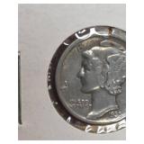 1935-P Mercury silver dime