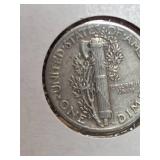 1937 Mercury silver dime