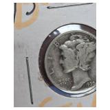 1939-S Mercury silver dime