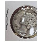 1942 Mercury silver dime