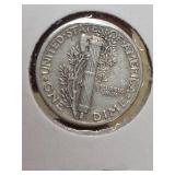 1942-P Mercury silver dime