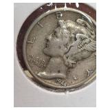 1944 Mercury silver dime