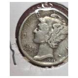 1945-D Mercury silver dime