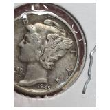 1945-D Mercury silver dime