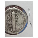 1945 Mercury silver dime