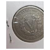 1904 Barber V nickle