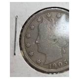 1905 Barber V nickle