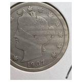 1907 Liberty V nickle
