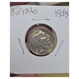 1935 Buffalo nickle