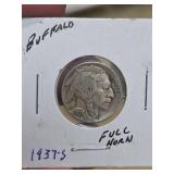 1937-S Buffalo nickle