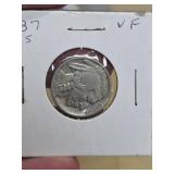 1937-S Buffalo nickle