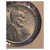 1943-D Lincoln steel penny