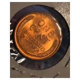 1952-D Lincoln Wheat penny