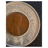 1971-D  ENCASED LINCOLN CENT PROMOTIONAL COIN