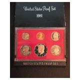 1981 US Proof coin set