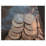 Lot of 12 Roosevelt silver dimes