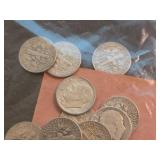 Lot of 12 Roosevelt silver dimes