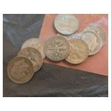 Lot of 12 Roosevelt silver dimes