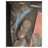 Lot of steel pennies