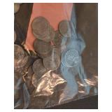 Lot of steel pennies