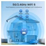 Heyall 2.4G/5G WiFi 6 Wireless Outdoor/Indoor Security Camera, Solar Powered 2.5K 4MP, Cloud/SD Storage, Color Night Vision, AI Human Detection, Spotlight & Siren, 2-Way Talk, Dual Band, IP65