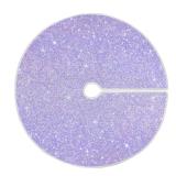 Blueangle Christmas Tree Skirt Shiny Glitter Lavender Tree Skirt for Xmas Decor Festive Holiday Decoration, 47.2 Inch in Diameter