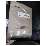 Simplebrand Ava Stone Blackout Curtains for Bedroom 63 Inch Length 2 Panels Set, Solid Thermal Insulated Energy Saving Rod Pocket Window Treatment Curtains Blackout Drapes, W40 x L63 Inch, Stone