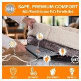 K&H Pet Products Pet Bed Warmer, Turn Any Pet Bed Into a Heated Cat or Dog Bed, Waterproof Indoor Heated Warming Pad Insert, Automatic Temperature, Safety Listed - Small 10.25 X 9.25in Gray