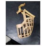 Baskerville Classic Basket Muzzle - Dog can Pant and Drink, Prevents Biting and Food Waste Scavenging, Strong TPR, Breathable Dog Training Muzzle for Long Nosed Medium to Large Dogs (Size 8)