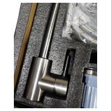 Kohonby Single Handle High Arc Brushed Nickel Kitchen Faucet Stainless Steel Commercial Single Hole Kitchen Sink Faucet, Modern One Hole Bar Sink Faucet with Deck Plate