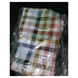 Heavy Duty Vinyl Tablecloth with Flannel Backing Waterproof Oil-Proof Plastic Table Cloth Stain-Resistant Wipeable Rectangle or Square Table Cover for Indoor and Outdoor (Color Checkered,52x70 Inch)