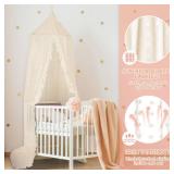 Princess Bed Canopy for Girls - Crib Canopy for Bed - Mosquito Net for Bed, Kids Bed Canopy with Princess Room Decor for Girls Bedroom,Children