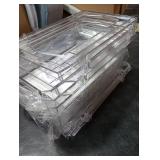 2 Set, 2 Tier Clear Organizer with Dividers for Cabinet, Shlef, Counter - MultiUse Slide-Out Storage Container - Kitchen, Pantry, Medicine Cupboard Bins, Bathroom, Vanity Makeup, Under Sink Organizing