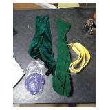 Kavoc 4 Pcs Halloween Mermaid Cosplay Costume Include Dark Green Pantyhose,Gloves,Seashell Bra and Belt for Adults Role Play Party Accessories Supplies Style2