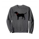 Labrador Retriever Sweatshirt Black Lab Lover Sweatshirt Large