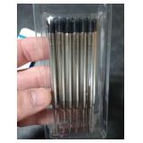 Black Ink Pen Refills Ballpoint Black, 12 Pack Ballpoint Pen Refills Medium Point 1.0mm Tip Smooth Writing Pen Refill (12 Black)