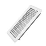 Howeall 4 x 10 Floor Register - Heavy Duty Steel Walkable Floor Vents - Easy Adjust Air Supply Lever - Vent Covers for Home (White)