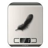 Ultrean Food Scale, Digital Kitchen Scale with LCD Display, Weight Grams and Ounces for Baking Cooking and Meal Prep, 6 Units with Tare Function, 304 Stainless Steel, 11lb (Batteries Included)