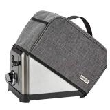 HOMEST Toaster Cover with Pockets Compatible with Cuisinart 2 Slice, Can Hold Jam Spreader Knife & Toast Machine Tongs, Dust and Fingerprint Protection, Grey