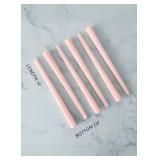 Homeology 5 PK 10 Classic Taper Candles, Blush Pink, 7-8 Hours Long Burning, Unscented Tall Candlesticks