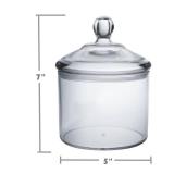 Vinkoe Kitchen Cookie Jar, Candy Dish with Lid, Clear Acrylic Airtight Jar for Nuts, Cookies, Candy, Chocolate, 40 OZ